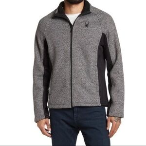 Spyder Charcoal Black Heather Constant Full Zip Sweater